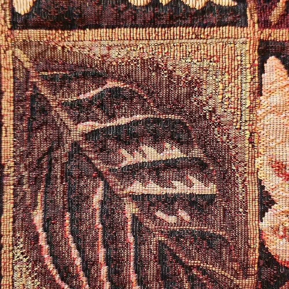 Set of 4 Autumn  leafes tapestry jaquard table placement 12x19